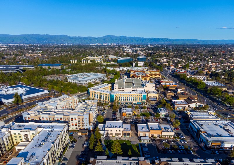 shopping center in California
