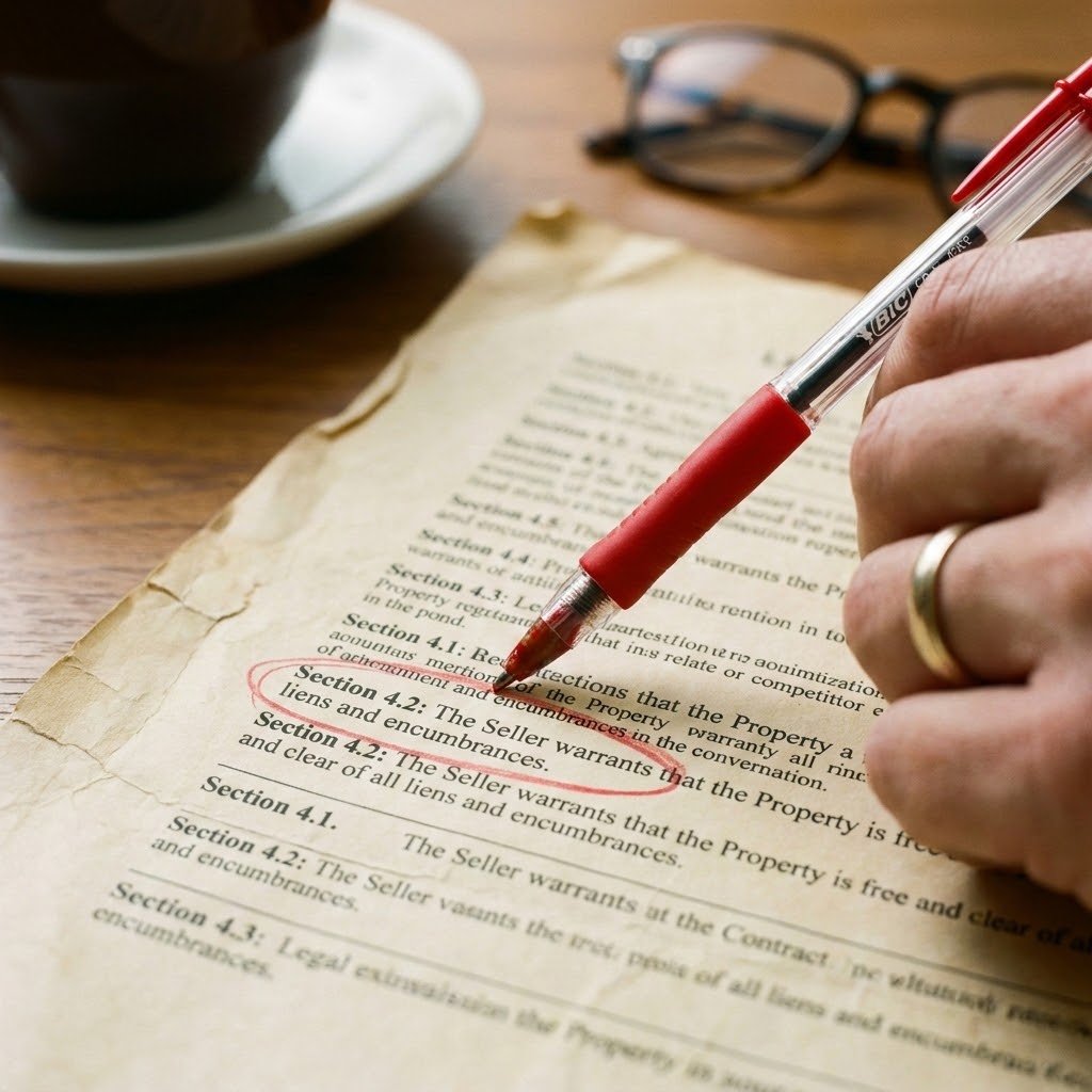 Commercial Lease Audit: 7 Fatal Red Flags to Avoid 1 A close-up photo of a red pen circling a specific clause on a legal document.